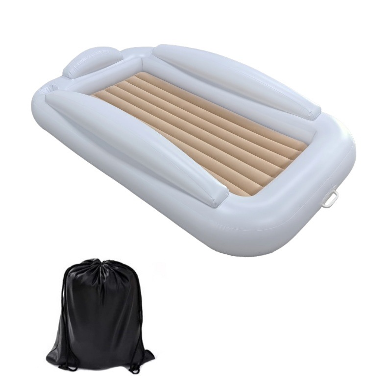 Beige children's bed storage bag