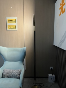 Modern Midcentury Solid Wood <b>Corner</b> Floor Lamp 30W <b>LED</b> Remote Control Stepless Dimming Color Temp Adjustment CRI 90 Home Office - Product Image 6