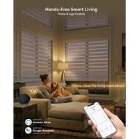 Persianas Zebra Motorizadas con Filtro de Luz ZSTARR, Soluciones Inteligentes y Ajustables para Ventanas de Salas de Estar y Comedores