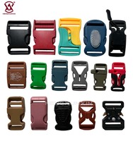 Boucles à glissière en plastique recyclé de style luxueux en forme de V pour sacs, boucles à pression pour sacs d'école en plastique pour grossistes