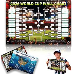 Póster con el Programa de <span class=keywords><strong>Partidos</strong></span> de la Copa <span class=keywords><strong>Mundial</strong></span> de Fútbol 2026, Tela Decorativa para Fiestas de Clubes Deportivos, Accesorios para Crear Ambiente - Product Image 6