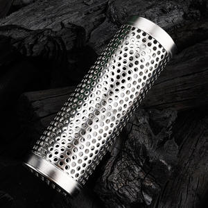 Grill 6 inci 340 baja tahan karat bulat pelet bumbu panggangan pipa pengasap - Product Image 5