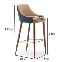 Chaises de bar modernes de style français à assise haute, tabourets de petit-déjeuner et de salle à manger, modèle 2026, très vendus en Chine