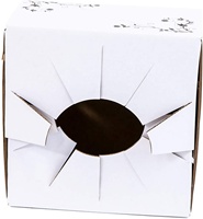Recycler personnalisé imprimer votre logo boîte de fleuriste forte carton livraison de fleurs vase emballage coffrets cadeaux pour les plantes
