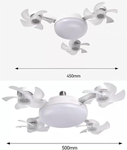 <span class=keywords><strong>Ventilador</strong></span> <span class=keywords><strong>de</strong></span> <span class=keywords><strong>Techo</strong></span> <span class=keywords><strong>Plegable</strong></span> 2 en 1 con Luz LED, Control Remoto, Temperaturas Ajustables y 3 Velocidades <span class=keywords><strong>de</strong></span> Viento - Product Image 1