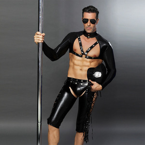 Cosplay <span class=keywords><strong>de</strong></span> los hombres Ropa interior sexy <span class=keywords><strong>Traje</strong></span> <span class=keywords><strong>de</strong></span> policía <span class=keywords><strong>Traje</strong></span> <span class=keywords><strong>de</strong></span> lencería Uniforme <span class=keywords><strong>Traje</strong></span> <span class=keywords><strong>de</strong></span> tentación para Bar Discoteca - Product Image 4