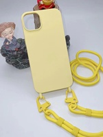 Coque de téléphone en TPU avec lanière en corde réglable avec sangle pour iPhone 15 PRO MAX xouxou