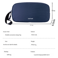 Sac de rangement pour câbles de données, chargeur numérique, sac d'accessoires pour batterie externe, sac de rangement pour usage quotidien multifonctionnel, sac