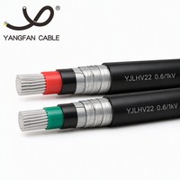 Cable de Alimentación Armado con Cinta de Acero Al/XLPE/PVC/STA, 3C 4C 25-400mm 0.6/1kV, Cable Subterráneo de PVC