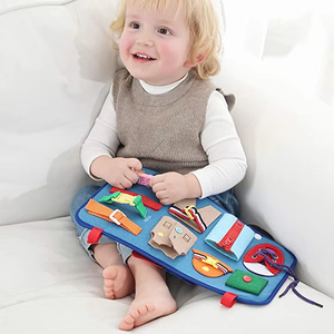 Qualità affidabile in età prescolare attività sensoriale bordo auto della polizia sentito occupato bordo Montessori giocattoli per <span class=keywords><strong>1</strong></span> 2 3 4 anni ragazzo ragazza regalo - Product Image 3