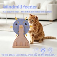 Jouet transfrontalier pour chat, moulin à vent en feutre, résistant aux morsures, amusant, avec coutures, puzzle interactif, pour l'auto-entretenement et anti-ennui