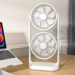 Nouveau ventilateur de <span class=keywords><strong>recirculation</strong></span> <span class=keywords><strong>d</strong></span>'<span class=keywords><strong>air</strong></span> éolien dans les bureaux, les chambres et les restaurants Mini ventilateur de bureau USB à double tête personnalisable - Product Image 3