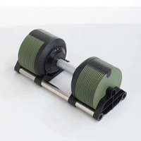 Haltère en acier réglable avec des interstices de 1 kg, poignée ergonomique, design peu encombrant, durable et esthétique