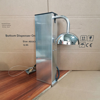 Pendingin Gelas Meja Kerja CO2 Froster Stainless Steel 12L 220V Freezer Gelas Koktail Instan Peralatan Bar