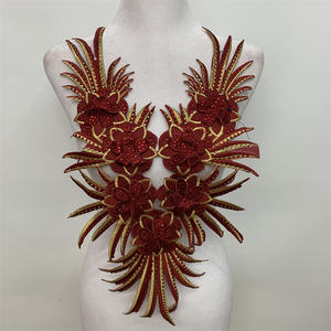 Venta al por mayor caliente diamante grande bordado tela pegada Ropa Accesorios caliente hierro <span class=keywords><strong>encaje</strong></span> - Product Image 6