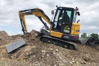 Mini-excavatrice d'occasion XE55E 5t 6t 6 Tonnes, excavatrice sur chenilles, mini-pelleuse 6 Tonnes, petite mini-excavatrice