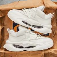 Chaussures pour hommes, nouvelle collection printemps, résistantes à l'usure, semelle épaisse, rehaussantes, sportives, tendance, haut de gamme, polyvalentes