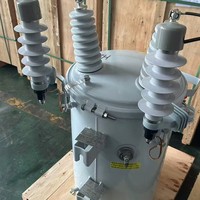 Transformateur de distribution monophasé immergé dans l'huile, monté sur poteau, 10 kVA, 15 kVA, 50 kVA, 7,62 kV, 10 kV, pour les systèmes électriques des services publics des Philippines
