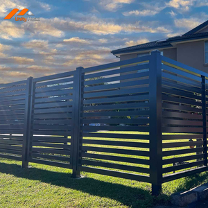 Cerca Horizontal de Aluminio Negro para Exteriores de Casas Modernas — Anticorrosión, Resistente a la Intemperie por 20 Años, Tamaño Personalizado Disponible - Product Image 2