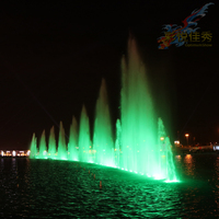 Espectáculo de Fuentes de Agua Danzantes con Luces DMX512 Coloridas para Decoración, Proyecto de Temporada en Riad, Arabia Saudita