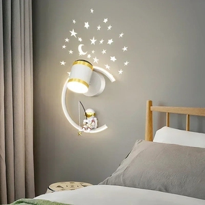 Lámparas de Pared LED Modernas con Diseño de Astronauta, para Sala de Estar, Cuarto de Niños, Dormitorio de Bebé, Mesita de Noche, Iluminación Interior - Product Image 1