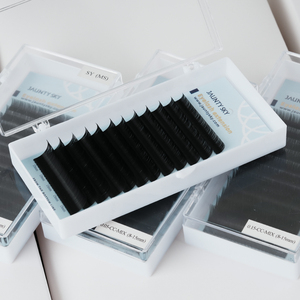 Giá gốc nhà máy Mi giả Siberian Cashmere lông vũ mềm mạ<span class=keywords><strong>i</strong></span>, độ cong C và D, hàng mi nố<span class=keywords><strong>i</strong></span> riêng lẻ, bán buôn khay mi nố<span class=keywords><strong>i</strong></span> - Product Image 1