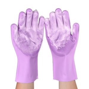 Gants de cuisine en silicone durables, imperméables et réutilisables pour le lavage de la vaisselle - Product Image 2