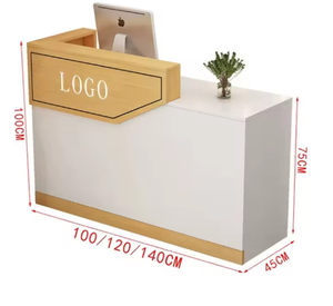Comptoir de caisse en bois durable, moderne et minimaliste pour magasin de vêtements, salon de beauté, supermarché, hôpital, école - Product Image 6