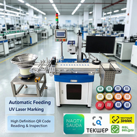 Machine de marquage laser automatique économique 12000PPH pour codes QR GS1 avec inspection visuelle intégrée et rejet automatique