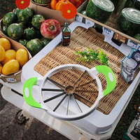 Zonneschijn Hoog Keukengerei Handheld Metalen Plastic Fruit Groente Snijden Hakpersgereedschap Omgaan Met Huishoudelijk Voedsel