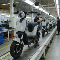Scooter électrique sans balais à batterie lithium 48V 800W pour adultes avec deux sièges et pédales, vélo de ville