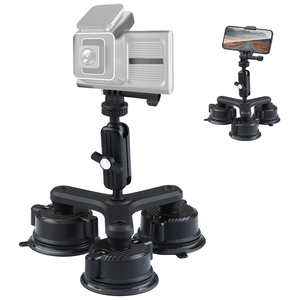ที่ยึดกระจกรถยนต์แบบถ้วยดูดเดี่ยว/คู่/สามชั้นสำหรับ GoPro Insta360ไป X5เป็นพิเศษ X4 X3 DJI <span class=keywords><strong>OSMO</strong></span> <span class=keywords><strong>6</strong></span> 5Pro นาโน360 - Product Image 3