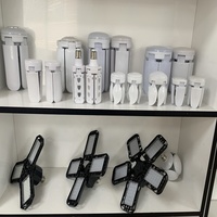 E27 lampu Led sepak bola 30w, 40w, 45w, 60w, 220v, langit-langit dapat disesuaikan, lampu sepak bola lipat, 3 4 5 daun, ampul kipas, bohlam Led