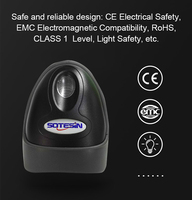 Escáner de código de barras láser Honeywell personalizado, interfaz USB, lector CMOS de código 2D inalámbrico, escáner de código de barras de código QR automático de mano