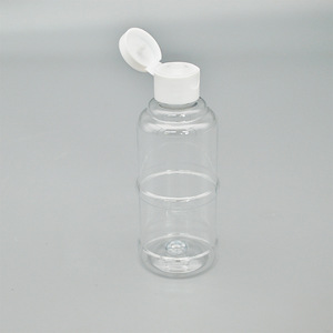 Clear Plastic <b>Bottle</b> 120ml <b>Flip</b> <b>Top</b> Cap Cylinder Shape For Personal Care Cosmetic Packaging Serum Dispensing - Product Image 4