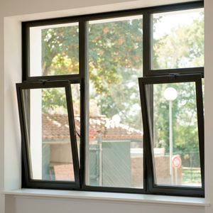 Ventana Abatible Moderna de Aluminio con Rotura de Puente Térmico, Insonorizada, con Doble Acristalamiento, Certificación Energy Star, Estándar Europeo - Product Image 1