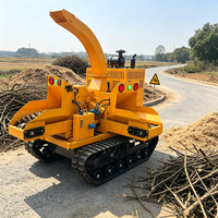 Broyeur de bois à moteur diesel pour unité mobile de broyage de branches et de palettes