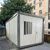 Conteneur personnalisé pliable pour bureau, mini-maison préfabriquée, maison conteneur pliable de 20 pieds