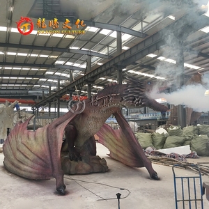 Sculpture en fibre de verre célèbre, <span class=keywords><strong>dragon</strong></span> de glace grandeur nature pour parc à thème - Product Image 2