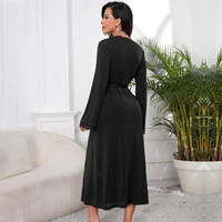 Bata Camisón Ropa de dormir para mujer Conjunto personalizado de 2 piezas Ropa de salón Vestidos de noche de algodón para mujer