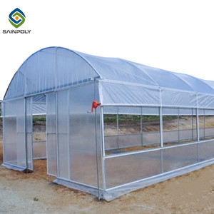 <span class=keywords><strong>Serre</strong></span> à film PE à portée unique avec cadre en acier galvanisé <span class=keywords><strong>Serre</strong></span> à petit tunnel économique pour l'agriculture des fleurs et des plantes - Product Image 2