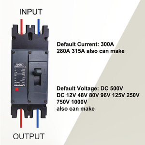 Disyuntor Pv de alta calidad Twin Pole Mccb 200a 500V 750V 1000V 48 voltios 300a Dc Disyuntor de batería - Product Image 4