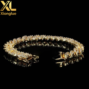 Hop 9mm Single Row Zircon Claw Setting Cuban Bracelet Personality Couple Accessories Unisex Tanjing Fashion Lijing - Product Image 4