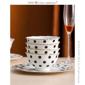 Service <span class=keywords><strong>de</strong></span> table en céramique nordique <span class=keywords><strong>de</strong></span> la série Polka Dot - Product Image 6