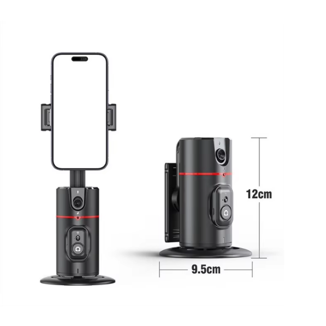 P02 Automatic Face Tracking Tripod Automatically Tracks Phone Stand Horizontal and Vertical Screen Switch 360° Rotating Stand