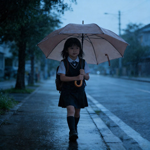 Paraguas Recto de 6 Varillas Estilo Japonés con Mango en J, Resistente al Viento, Duradero, Publicitario, para Niños - Product Image 5