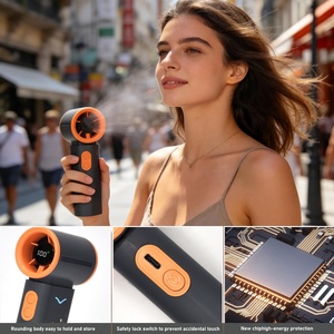 Seasonal Sale Outdoor Summer Handheld Fan Gift Box Mini Handheld <b>Battery</b> <b>Operated</b> Pocket Fan - Product Image 3