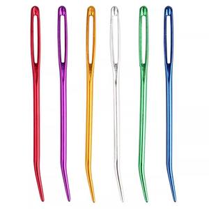 Ensemble de crochets à pointe courbée en aluminium pour tricot et crochet, avec grande anse de sécurité - Product Image 5