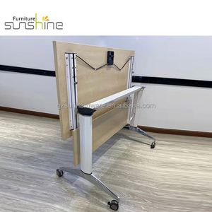 Mesa de Entrenamiento Plegable y Móvil al por Mayor para Escuelas y Salas de Reuniones, Escritorio de Computadora para Estudiantes, Escritorios para Oficinas Educativas y Científicas - Product Image 6