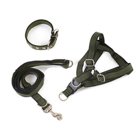 Harnais et laisse pour chien en nylon très vendus, durables, à dégagement rapide, pour chiens de taille moyenne/grande, avec rubans solides, utilisation en extérieur, logo personnalisé